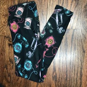 Cute phone patterned lularoe unicorn leggings